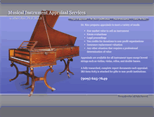 Tablet Screenshot of musical-instrument-appraisals.com